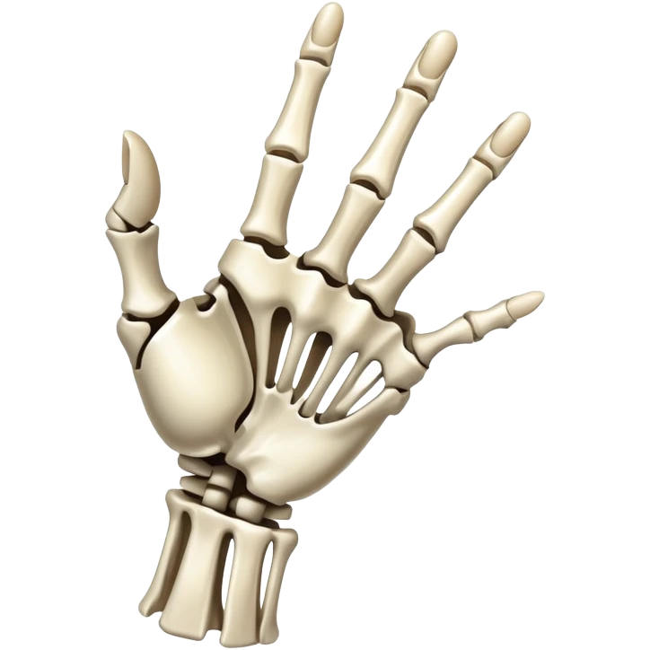 Chrome Skeleton hand flipping middle finger emoji