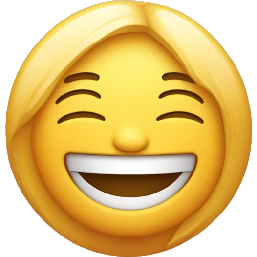 person laughing with sunrise emoji