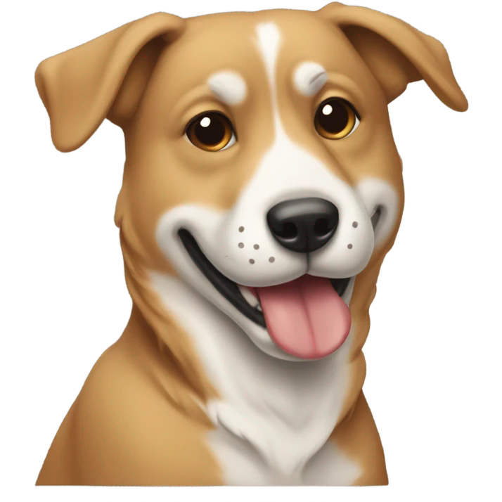 Perro con un hueso  emoji