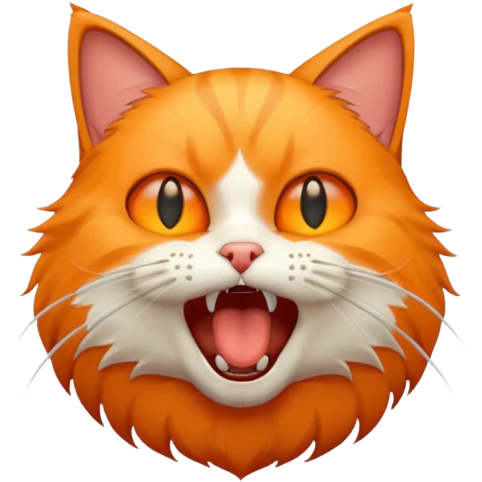 猫が叫ぶ emoji