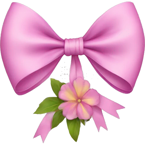 A bow with flowers emoji