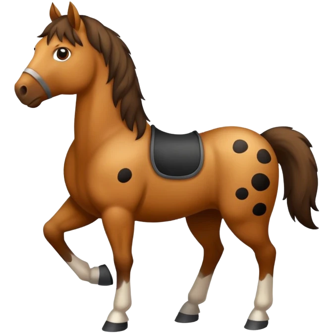 Horse black spots emoji