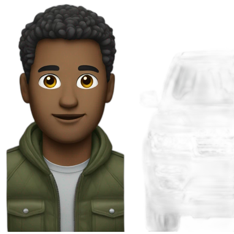 Men in range rover emoji