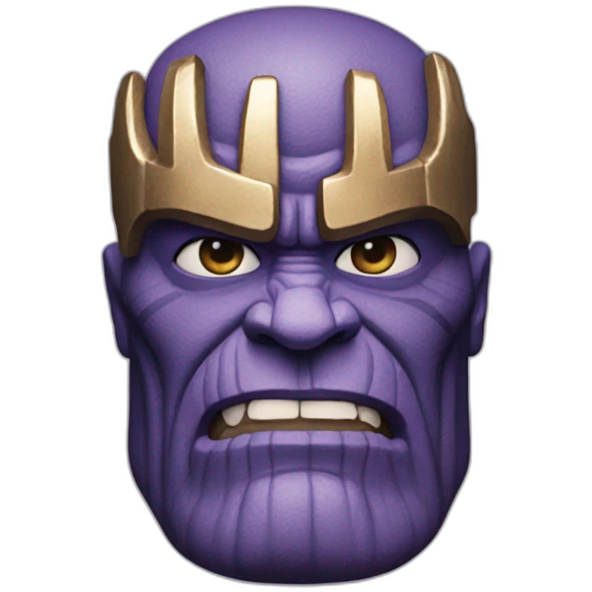 Thanos with three fingers emoji