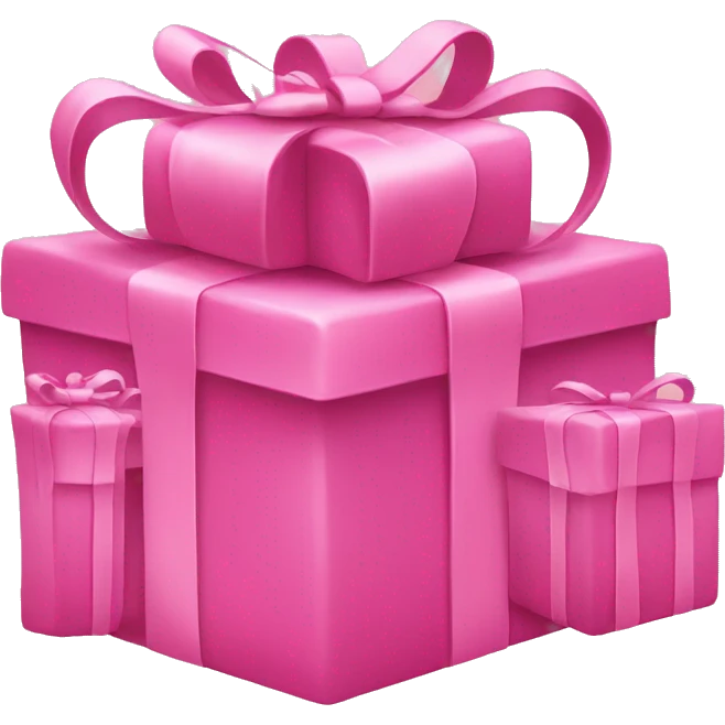 Pink Christmas presents  emoji
