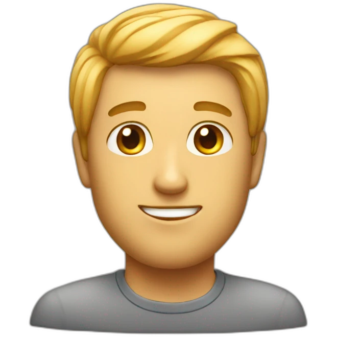 Chat avec un homme emoji