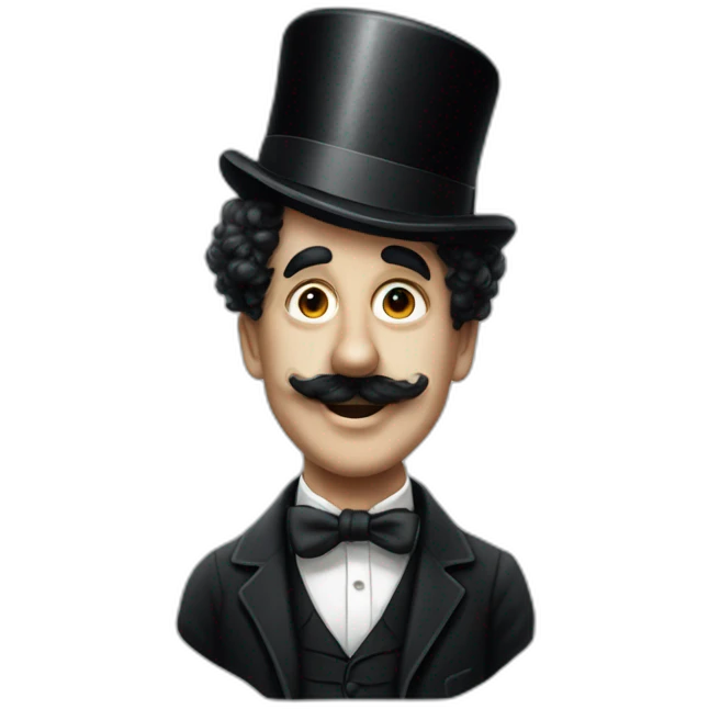 charlie chaplin sans chapeau emoji