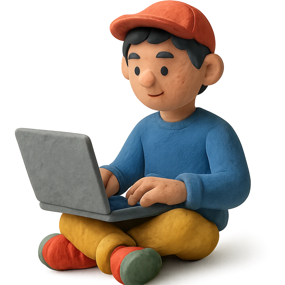 teenager with a laptop emoji