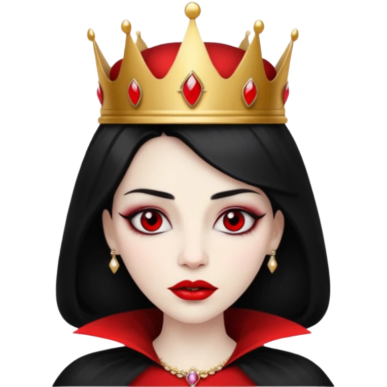 queen vampire with crown emoji
