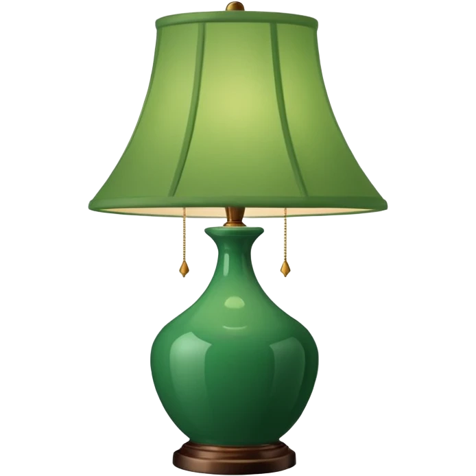 lamp with green lampshade emoji