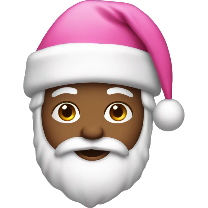 Santa pink emoji