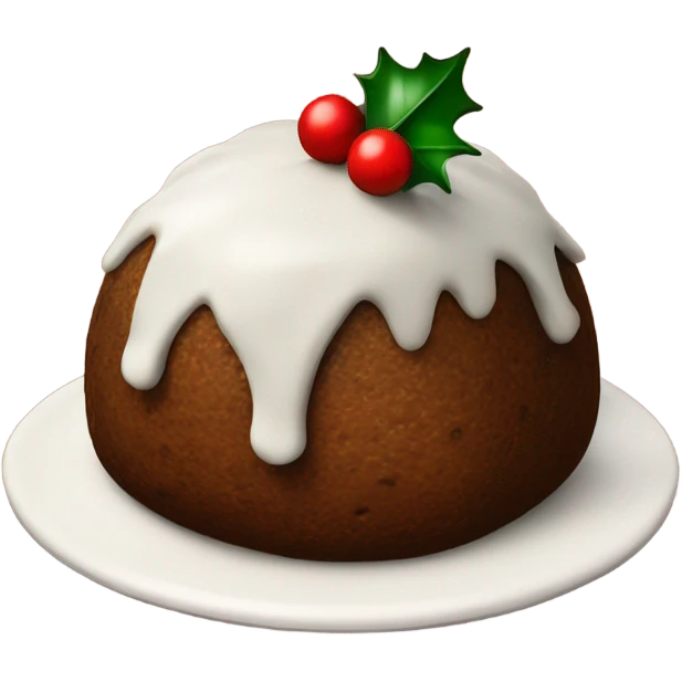 christmas pudding emoji
