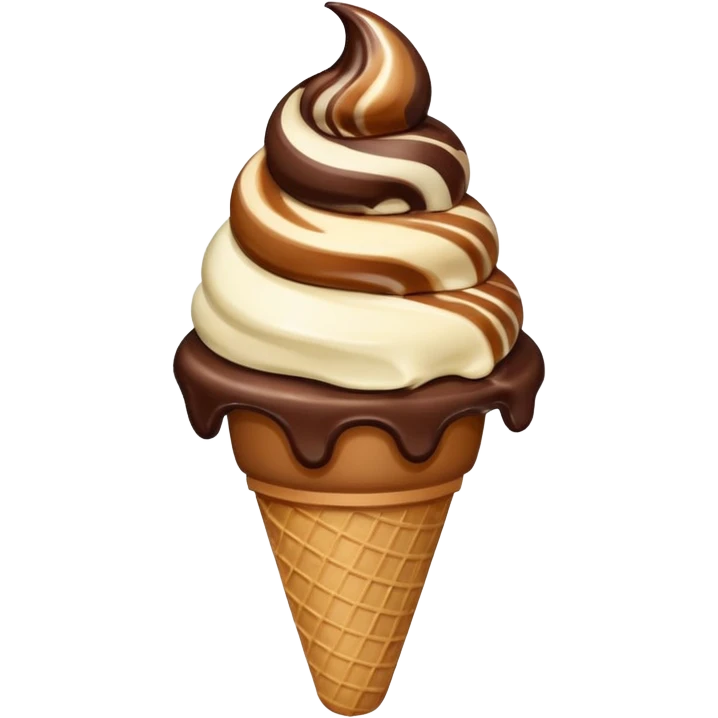 Ice cream chocolate  emoji
