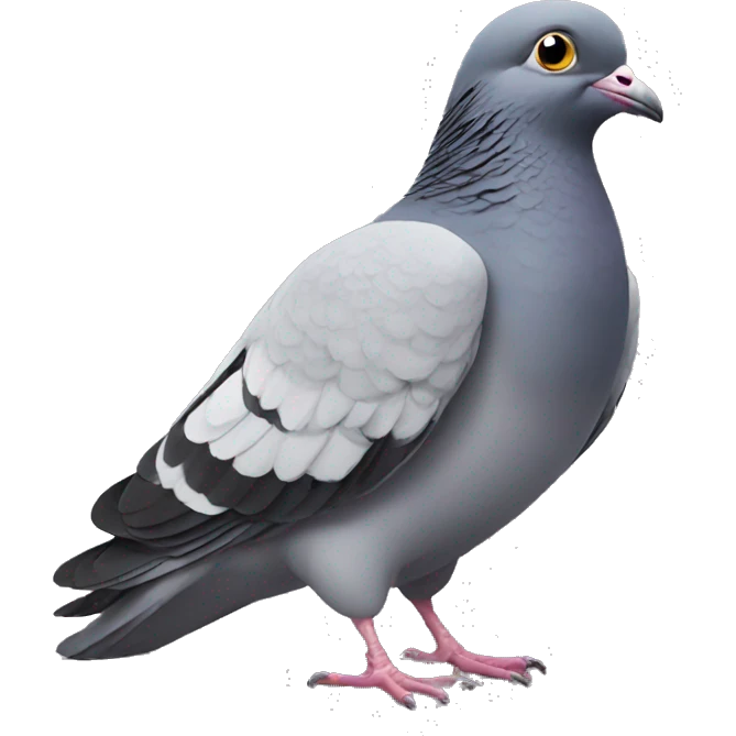 very disappointed pigeon emoji