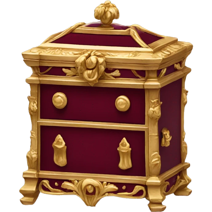 Regency jewelry box maroon color  emoji