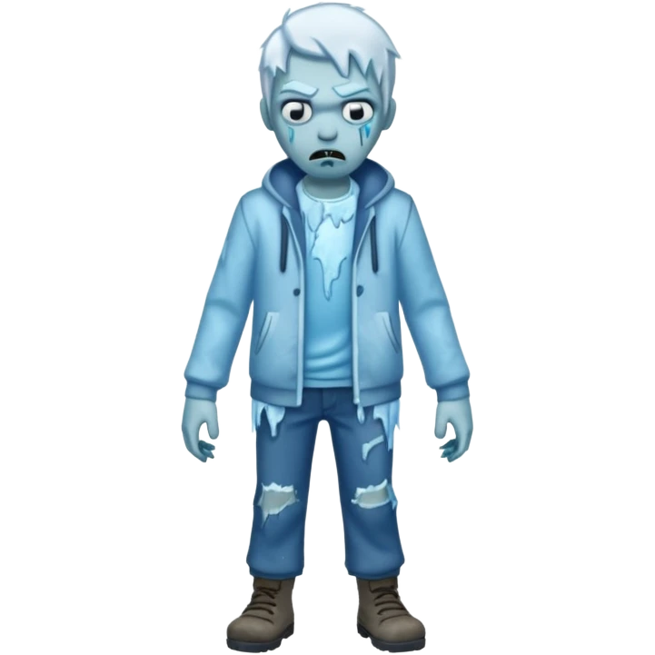 ice zombie full body emoji
