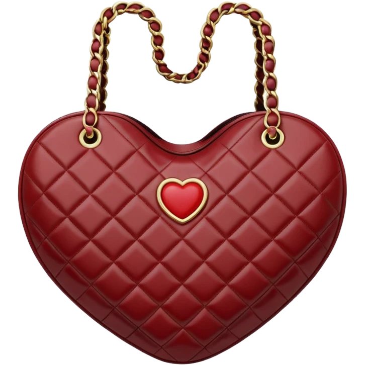 chanel heart shape bag black color bag emoji