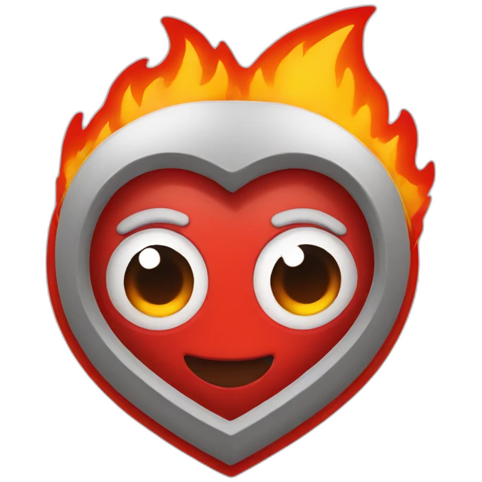 fire-on-heart emoji