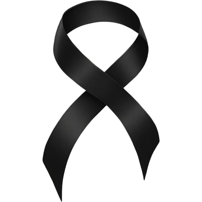 Black ribbon  emoji