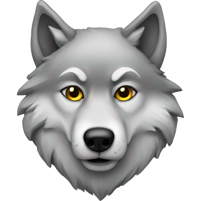 Cold wolf emoji