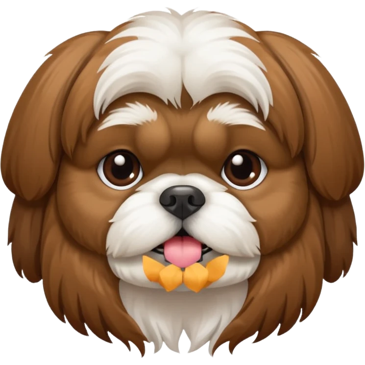 Cute shih Tzu dog emoji