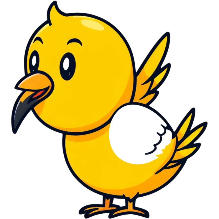 classic yellow round face emoji spitting feathers emoji