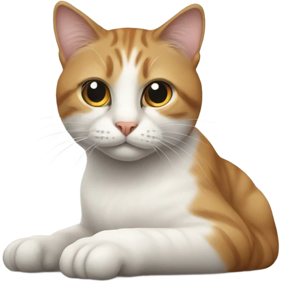 Cat and hard emoji