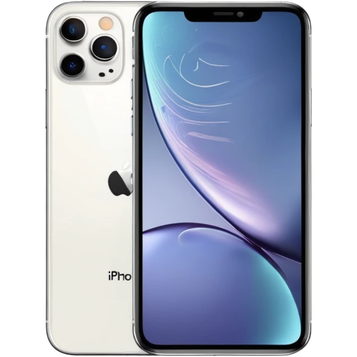 iPhone 16 Pro, minimal background, front view emoji