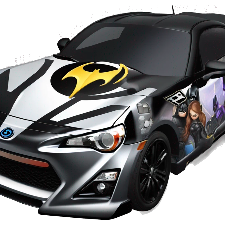 Darth Vader Batman and Batgirl themed Scion FR-S  emoji