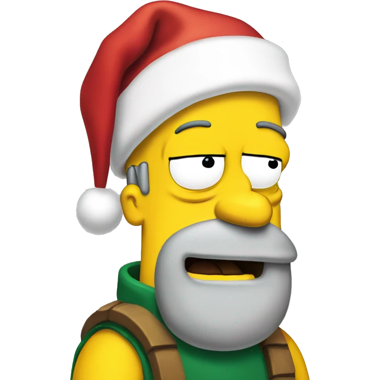 Homer Simpson Christmas  emoji