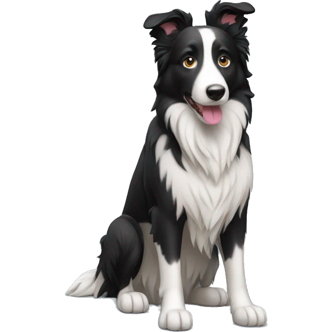 Un border collie  emoji
