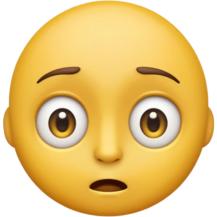 Emoji looking confused emoji