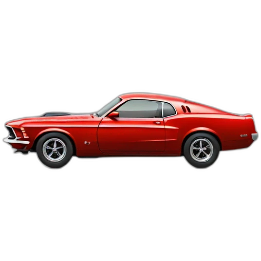Red 1969 mustang emoji