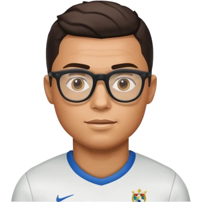 ronaldo wearin glasses emoji