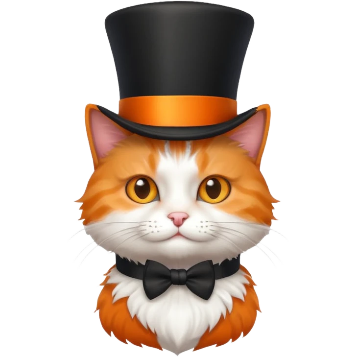 cat with a top hat emoji