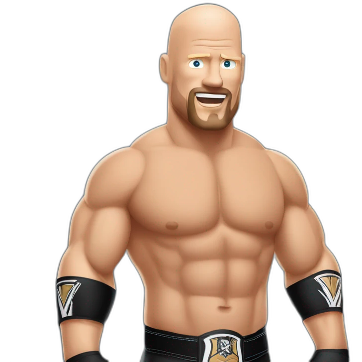 Wwe Steve Austin with steel beer emoji