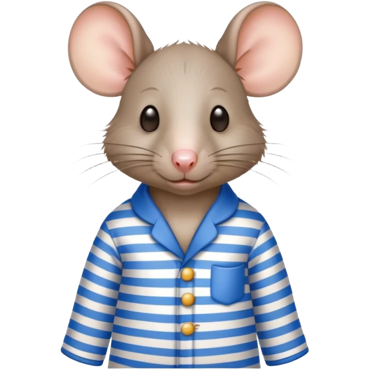 A rat in pajamas  emoji