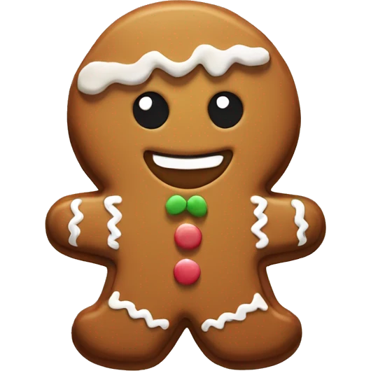 Gingerbread cookie emoji