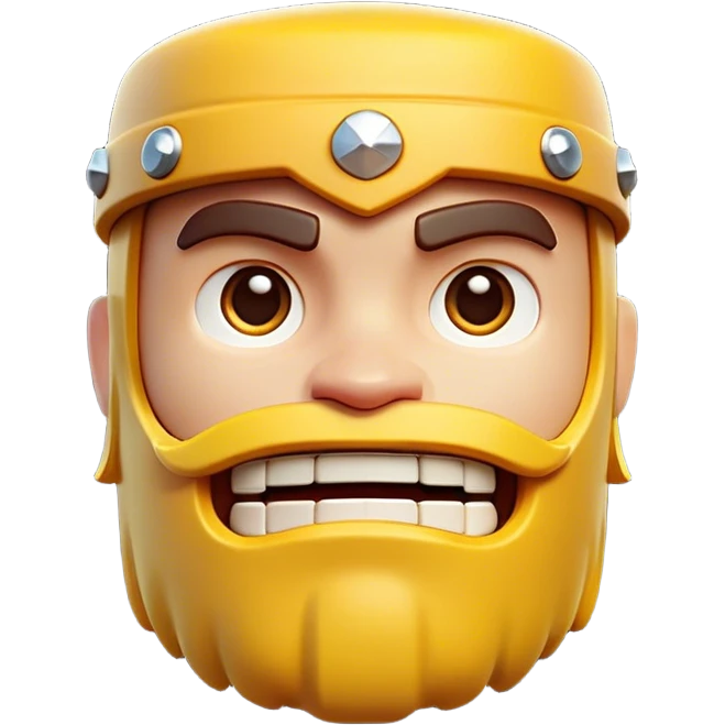 Clash of Clans aesthetic: Cinematic Playful Pixel 3D Key Portrait Emoji, rendered in a 3D vector-style similar to standard emojis with minimal shading and bold, simplified shapes. A compact, distinct form with signature details, softly glowing with a pixelated adventure charm. Simplified yet unmistakably iconic, highly detailed and consistent, glowing with a soft radiance and high shine. Stylized with a touch of classic pixel-art charm and a soft glowing outline, capturing the essence of a beloved gaming relic with a friendly, playful manner! emoji