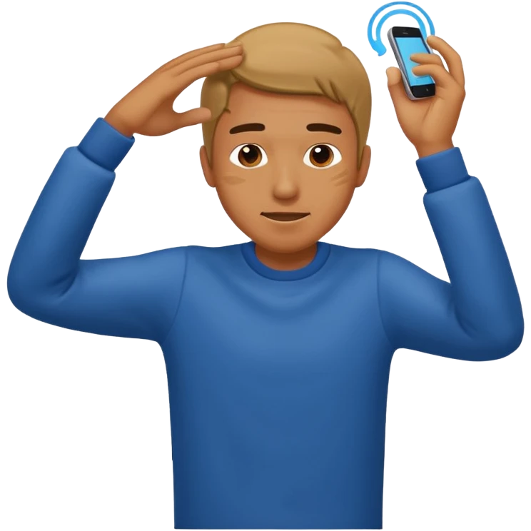 man dabbing emoji