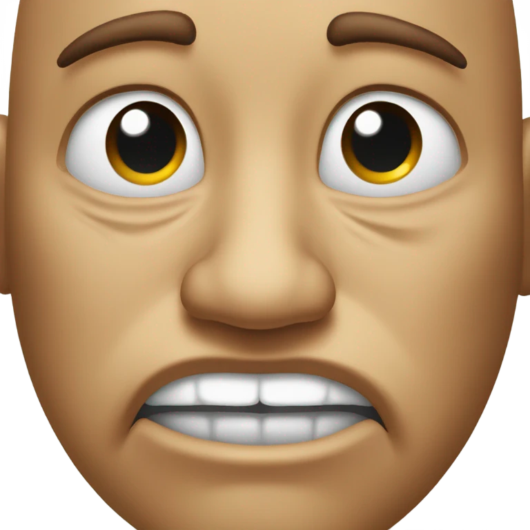 disgusted face emoji