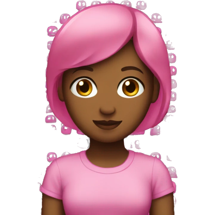 Black background with pink letters that say Aria emoji