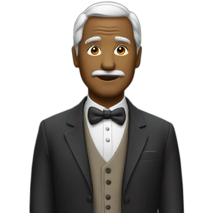 Wise man with a suit emoji