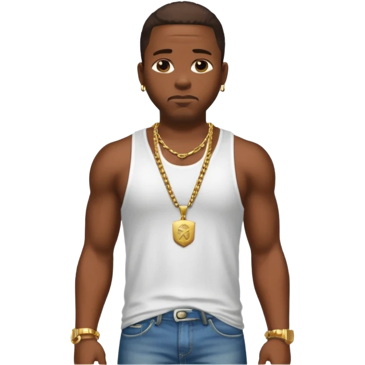 Create a GTA CJ - Carl Johnson from GTA San Andreas emoji for a teams chat but make it more original style to the game - make it more realistic to the GTA San Andreas game graphics emoji