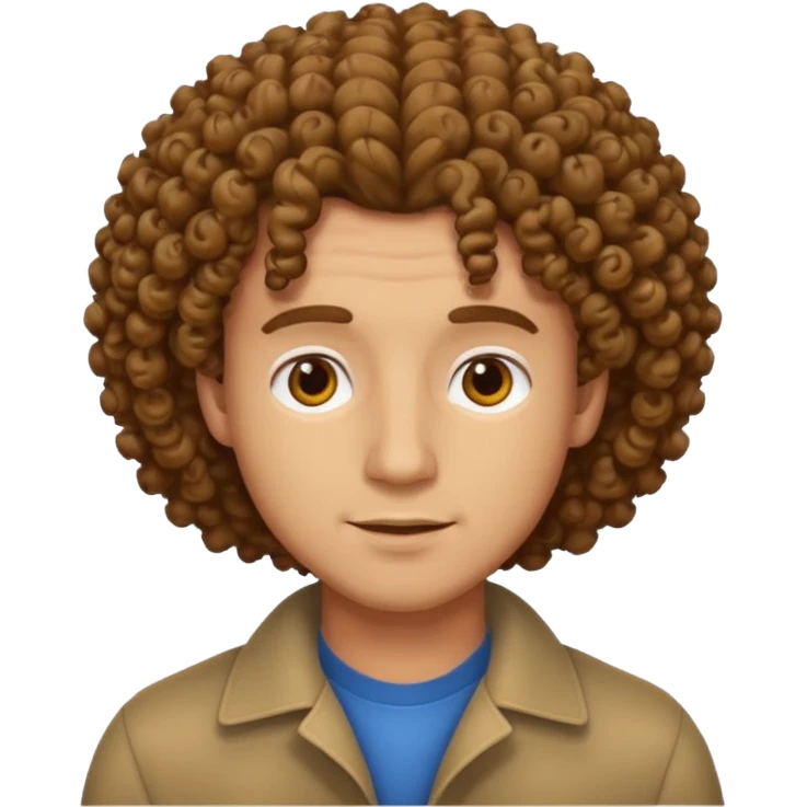 men's curly hair emoji