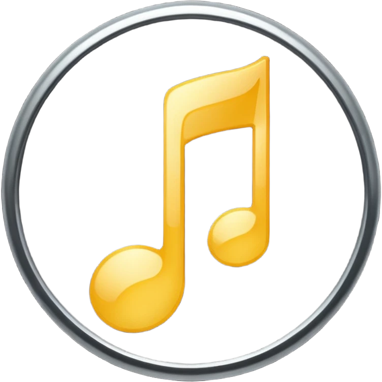 Make a music emoji ♪ in dark circle  emoji