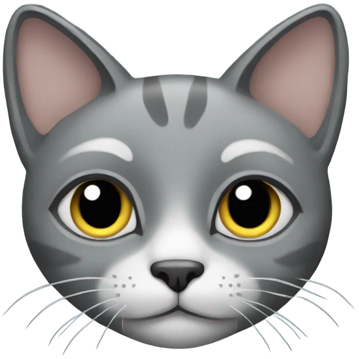 Grey cat emoji