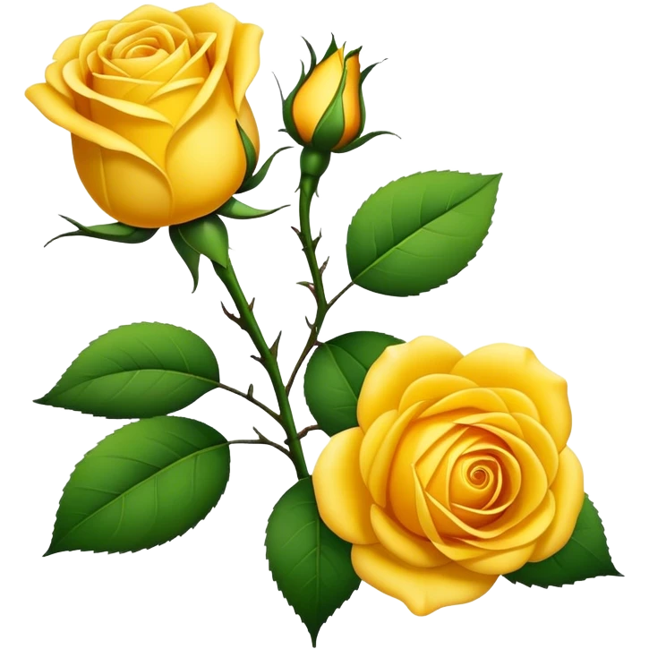Yellow rose emoji