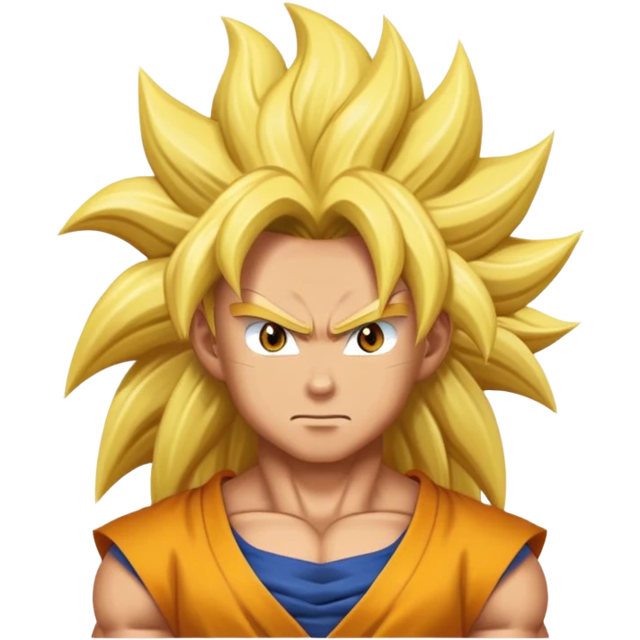super saiyan with long hair emoji