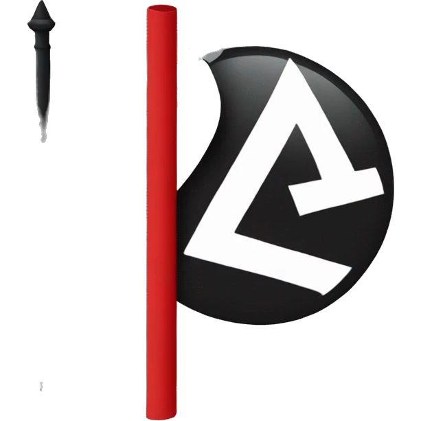 The antifascist flag as an emoji emoji